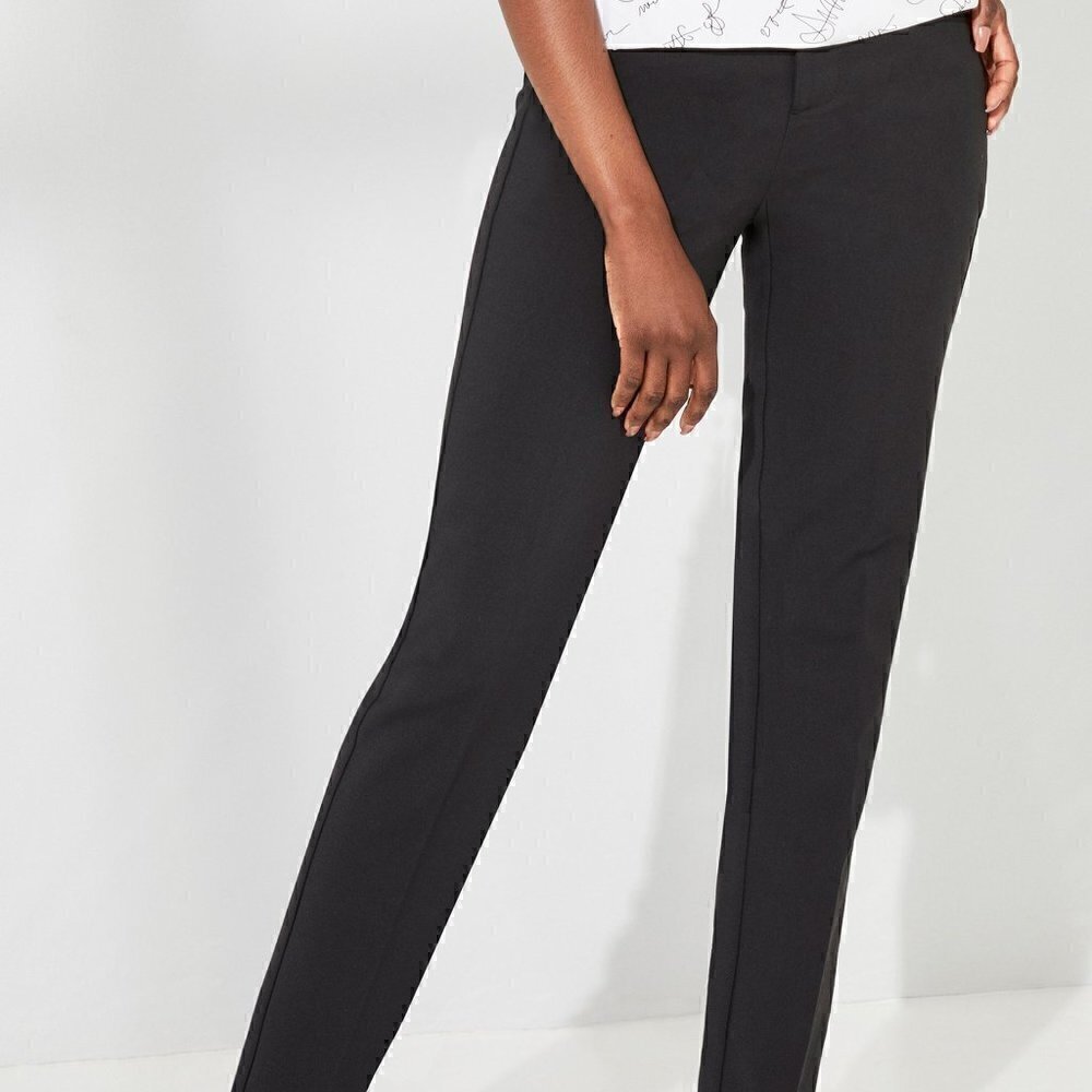 ECRU The Lombard Designer Black Straight Leg Dress Pants Women's size 2 - NWT's